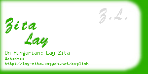 zita lay business card